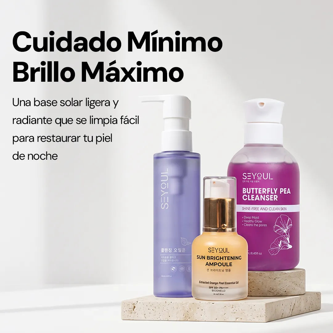 Combo Protección Glow & Limpieza
